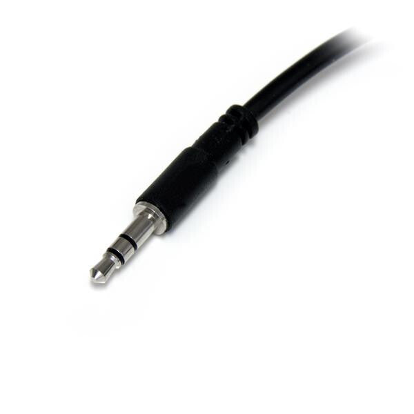 StarTech.com Slim Stereo Splitter Cable - 3.5mm Male to 2x 3.5mm Female