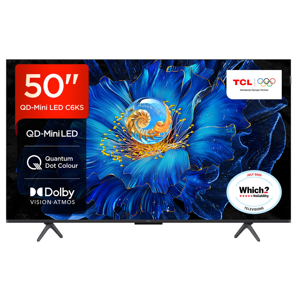 TCL C6KS 50C6KS-UK TV 127 cm (50") 4K Ultra HD Smart TV Wi-Fi Metallic