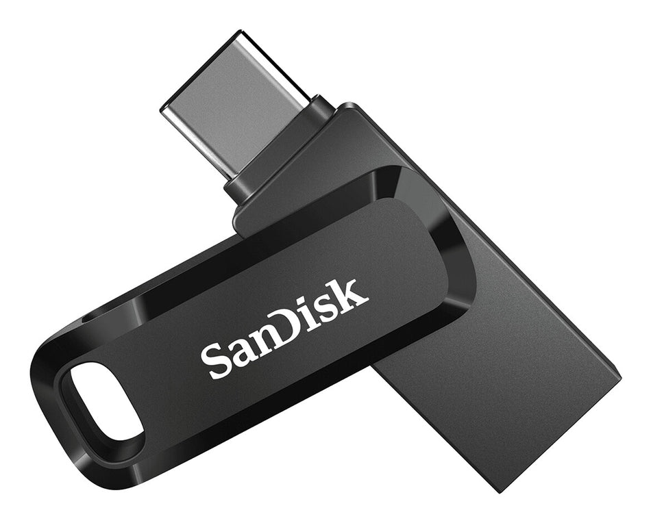 SanDisk Ultra Dual Drive USB flash drive 128 GB USB Type-A / USB Type-C 3.2 Gen 1 (3.1 Gen 1) Black, Silver