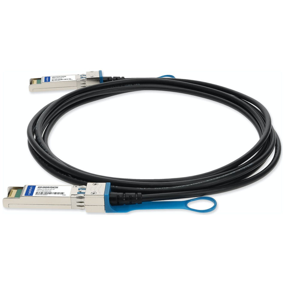 AddOn Networks ADD-SINSMX-PDAC3M InfiniBand/fibre optic cable 3 m SFP+ Black