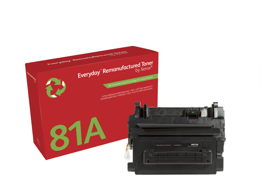 Everyday ™ Mono Remanufactured Toner by Xerox compatible with HP 81A (CF281A), Standard capacity