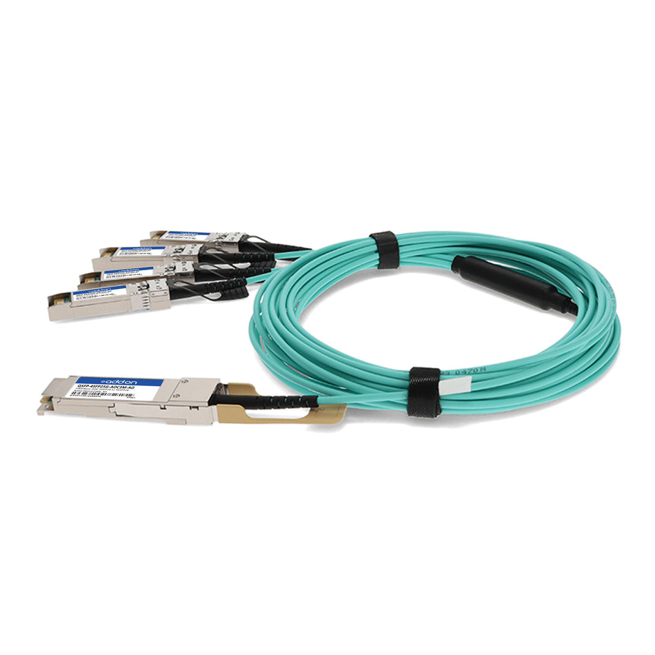 AddOn Networks MSA and TAA 800GBase-CU OSFP to 2xQSFP112 Direct Attach Cable (Passive Twinax, 3m)