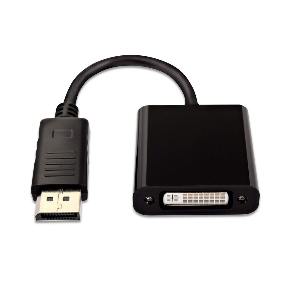 V7 Black Video Adapter DisplayPort Male to DVI-I Female Active