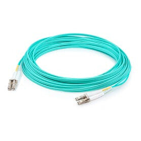 AddOn Networks ADD-LC-LC-0-5M5OM4LZ InfiniBand/fibre optic cable 0.5 m Aqua colour