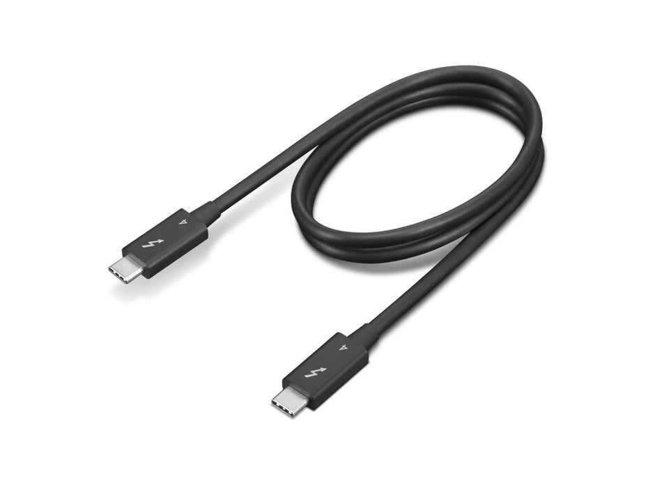 Lenovo 4X91K16968 Thunderbolt cable 0.7 m 40 Gbit/s Black