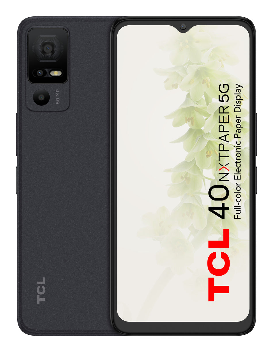 TCL 40 NXTPAPER 5G 16.8 cm (6.6") Hybrid Dual SIM Android 13 USB Type-C 6 GB 256 GB 5000 mAh Black