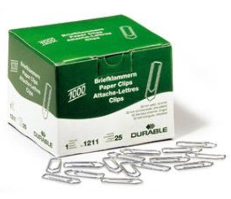 Durable 121125 paper clip Metal 1000 pc(s)