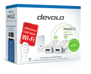 Devolo Magic 2 WiFi 6 2400 Mbit/s Ethernet LAN Wi-Fi White 3 pc(s)