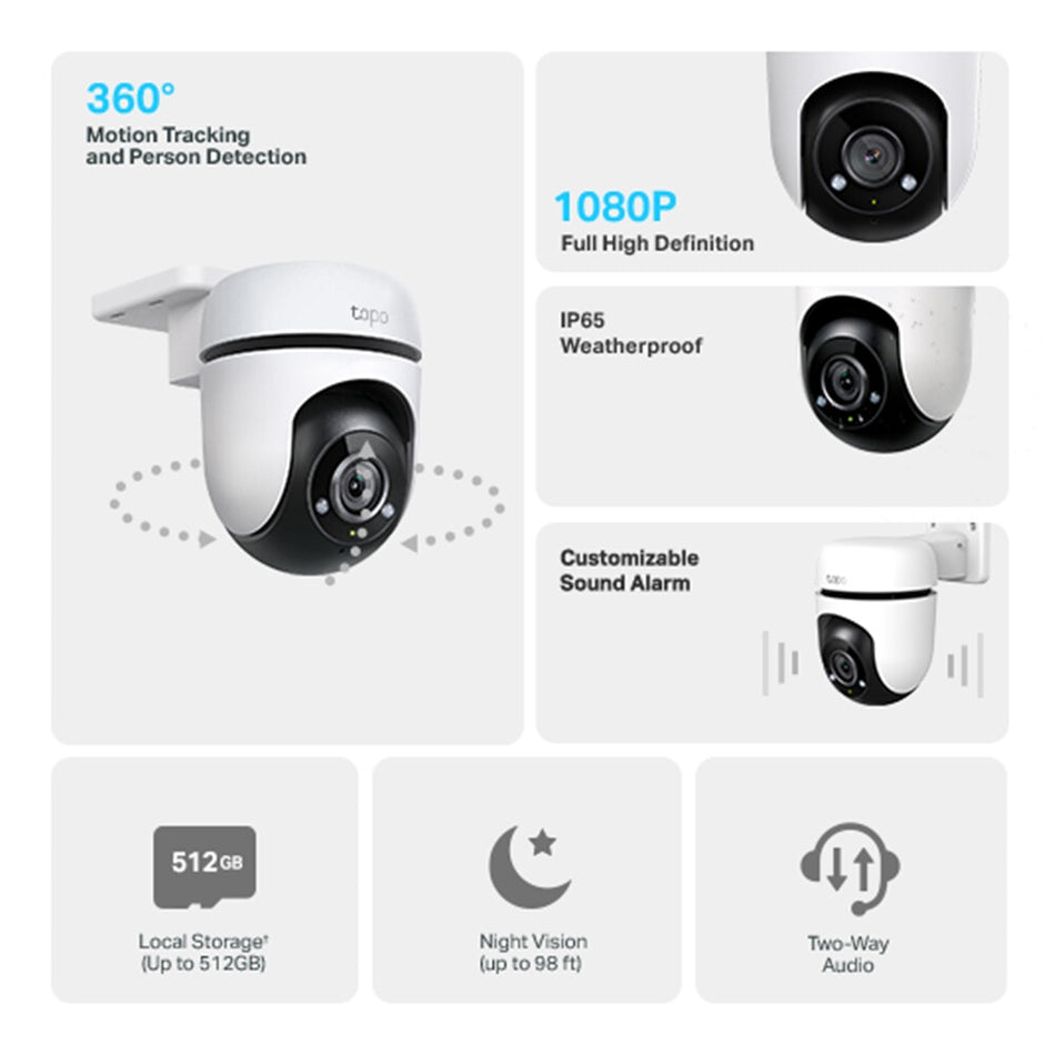 TP-Link Tapo Outdoor Pan/Tilt Security WiFi Camera