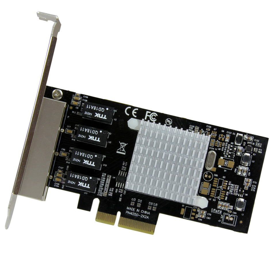 StarTech.com 4-Port Gigabit Ethernet Network Card - PCI Express, Intel I350 NIC