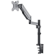 Manhattan Desk Mount for TV & Monitors (Full Motion Gas Spring), For screens 13" to 27", Clamp or Grommet Assembly, VESA compatibility: 75x75mm and 100x100mm - check the dimensions of the four mounting holes on back of screen to ensure it fits, Max 8kg,