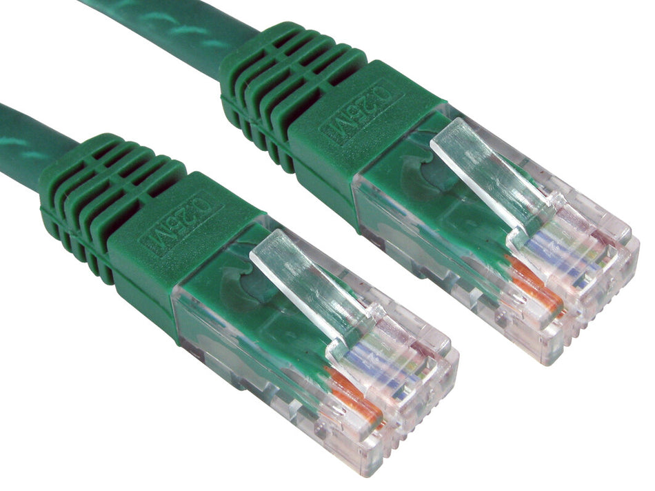 Cables Direct UTP Cat6 15m networking cable Green U/UTP (UTP)