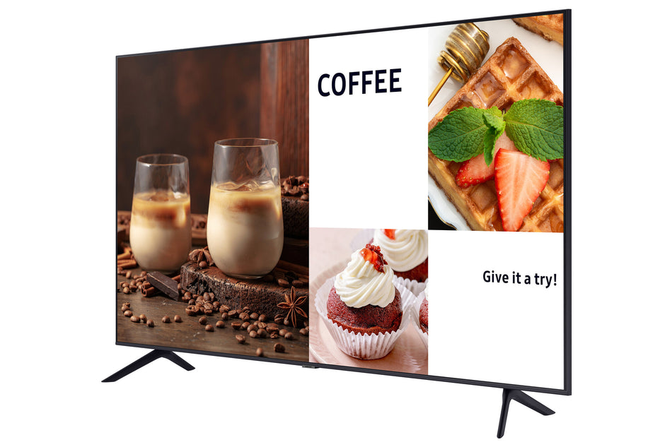 Samsung BE55C-H Digital signage flat panel 139.7 cm (55") LED Wi-Fi 4K Ultra HD Black Built-in processor Tizen 16/7