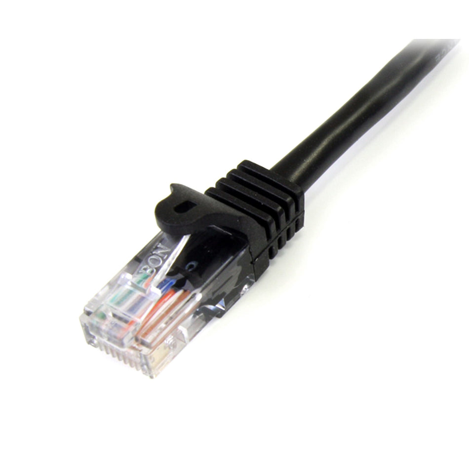 StarTech.com Cat5e Patch Cable with Snagless RJ45 Connectors - 2m, Black