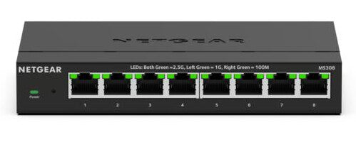 NETGEAR MS308E Unmanaged 2.5G Ethernet (100/1000/2500) Black