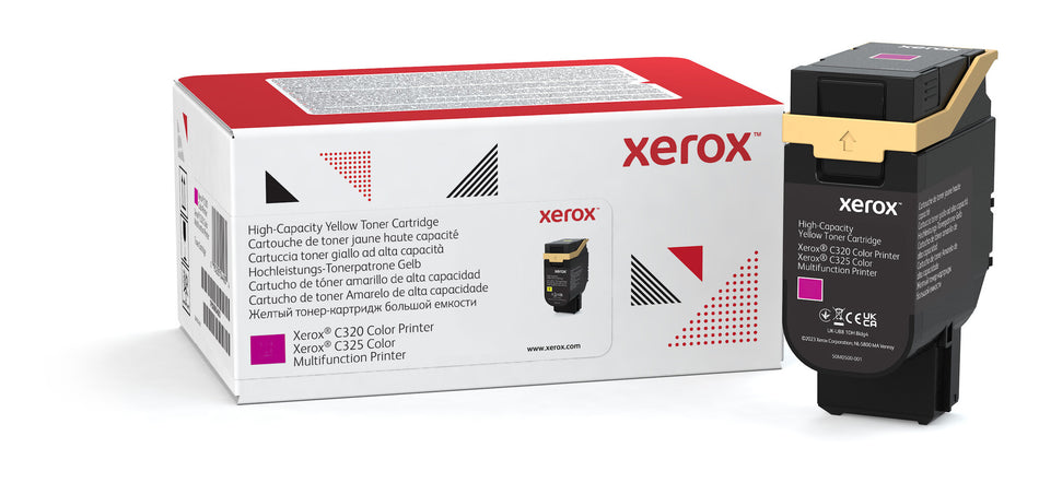 Xerox Genuine ® C320 Color Printer/C325 Color Multifunction Printer Yellow High capacity Toner Cartridge (5500 Pages) - 006R04830