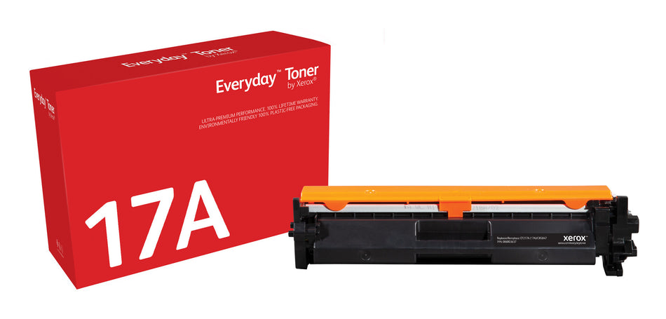 Everyday ™ Black Toner by Xerox compatible with HP 17A (CF217A), Standard capacity