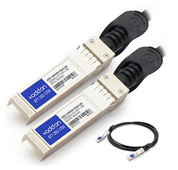 AddOn Networks 1m SFP+ - SFP+ InfiniBand/fibre optic cable SFP+ Black