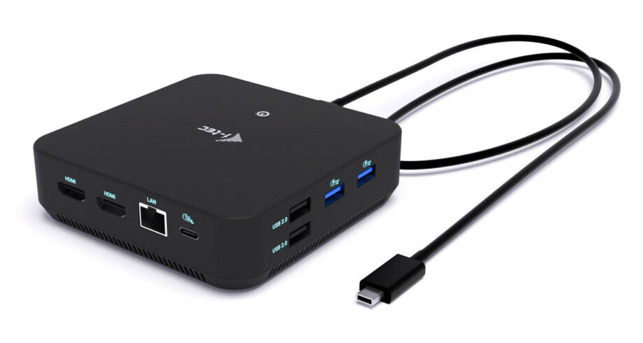 i-tec USB-C DP Dual HDMI Docking Station with Power Delivery 100 W + Universal Charger 100W