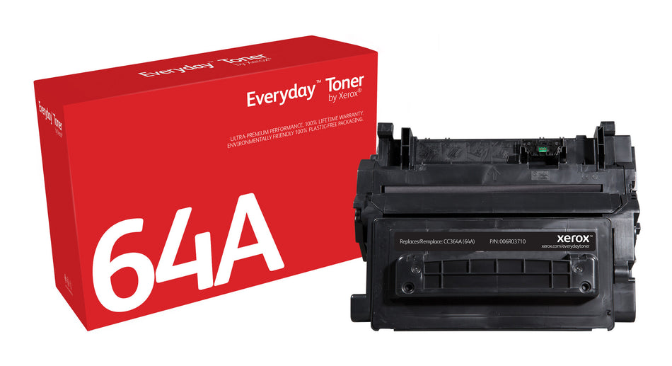 Everyday ™ Black Toner by Xerox compatible with HP 64A (CC364A), Standard capacity