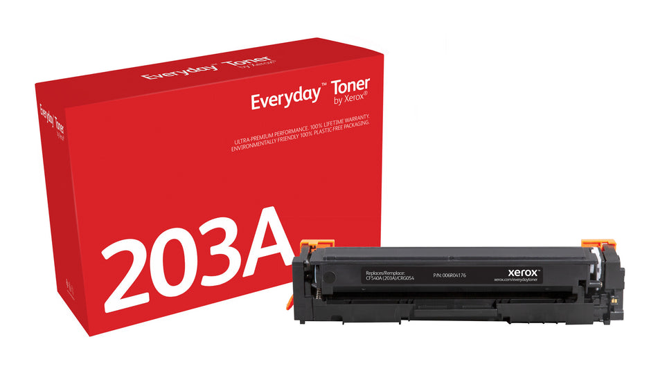 Everyday ™ Black Toner by Xerox compatible with HP 203A (CF540A), Standard capacity