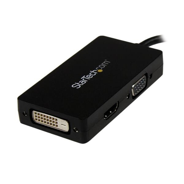 StarTech.com Travel A/V adapter: 3-in-1 DisplayPort to VGA DVI or HDMI converter