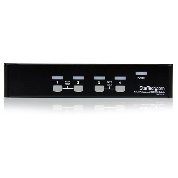 StarTech.com 4 Port Professional VGA USB KVM Switch with Hub