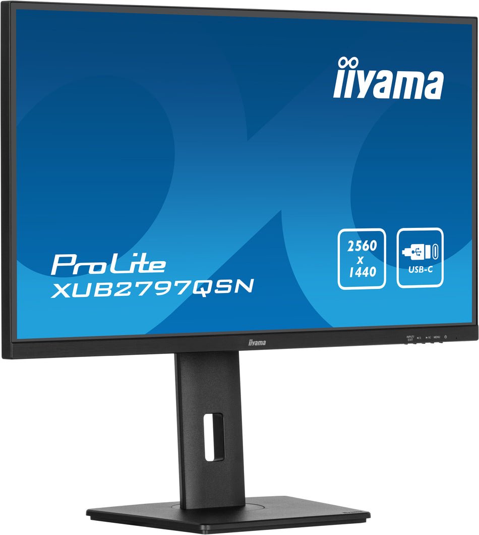 iiyama ProLite XUB2797QSN-B2 computer monitor 68.6 cm (27") 2560 x 1440 pixels 2K Ultra HD LED Black