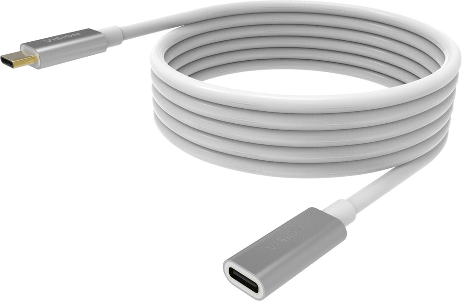 Vision TC 2MUSBCEXT USB cable USB 3.2 Gen 2 (3.1 Gen 2) 2 m USB C White