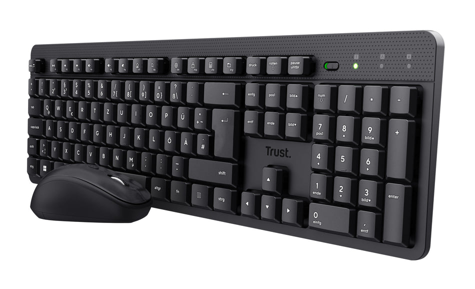 Trust TKM-360 keyboard Mouse included Office RF Wireless QWERTY UK English Black