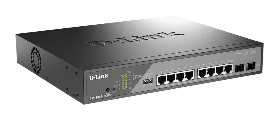 D-Link 10-Port Gigabit Ethernet PoE++ Surveillance Switch