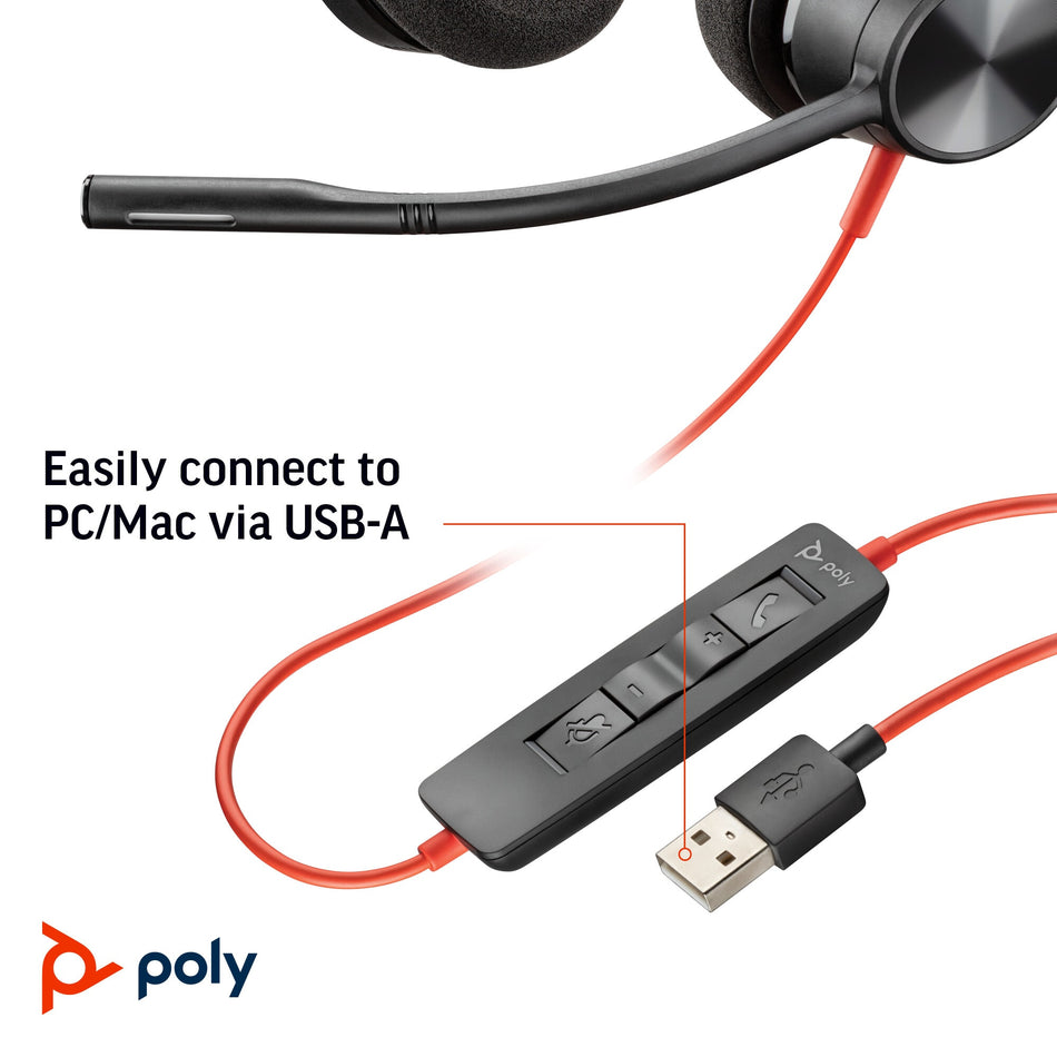 POLY Blackwire 3320 USB-A Headset