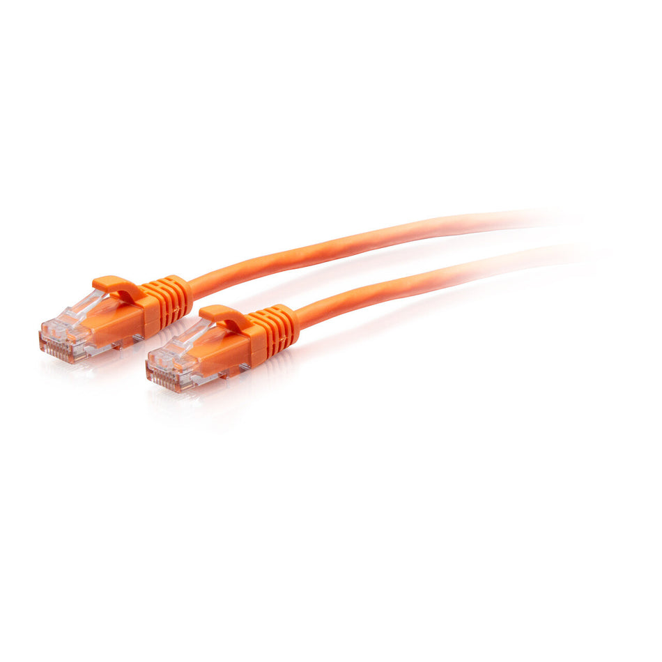 C2G 0.9m Cat6a Snagless Unshielded (UTP) Slim Ethernet Patch Cable - Orange