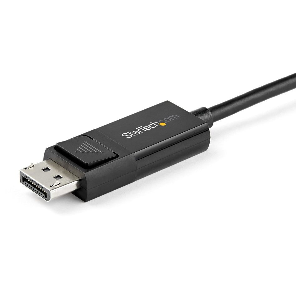 StarTech.com 6ft (2m) USB C to DisplayPort 1.4 Cable 8K 60Hz/4K - Bidirectional DP to USB-C or USB-C to DP Reversible Video Adapter Cable -HBR3/HDR/DSC - USB Type C/TB3 Monitor Cable (CDP2DP142MBD)