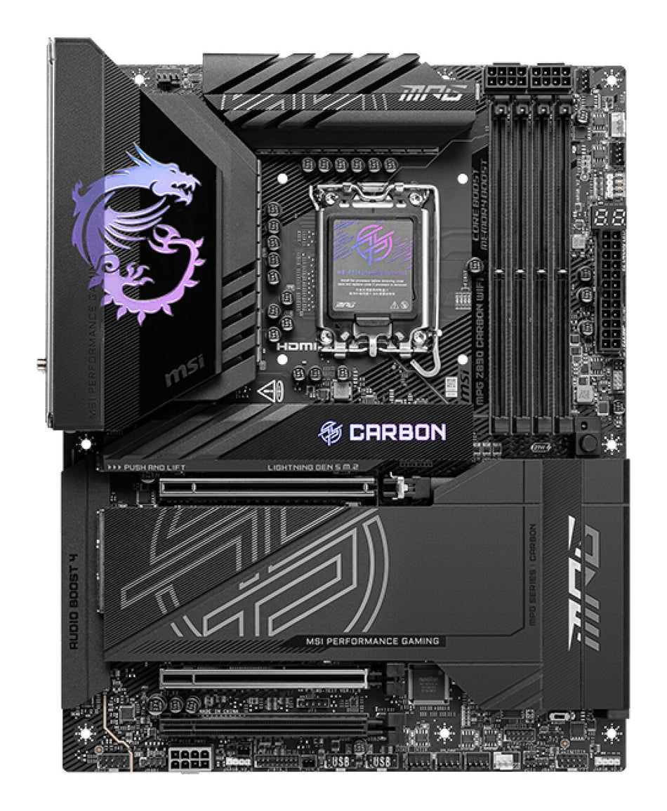 MSI MPG Z890 CARBON WIFI motherboard Intel Z890 LGA 1851 (Socket V1) ATX