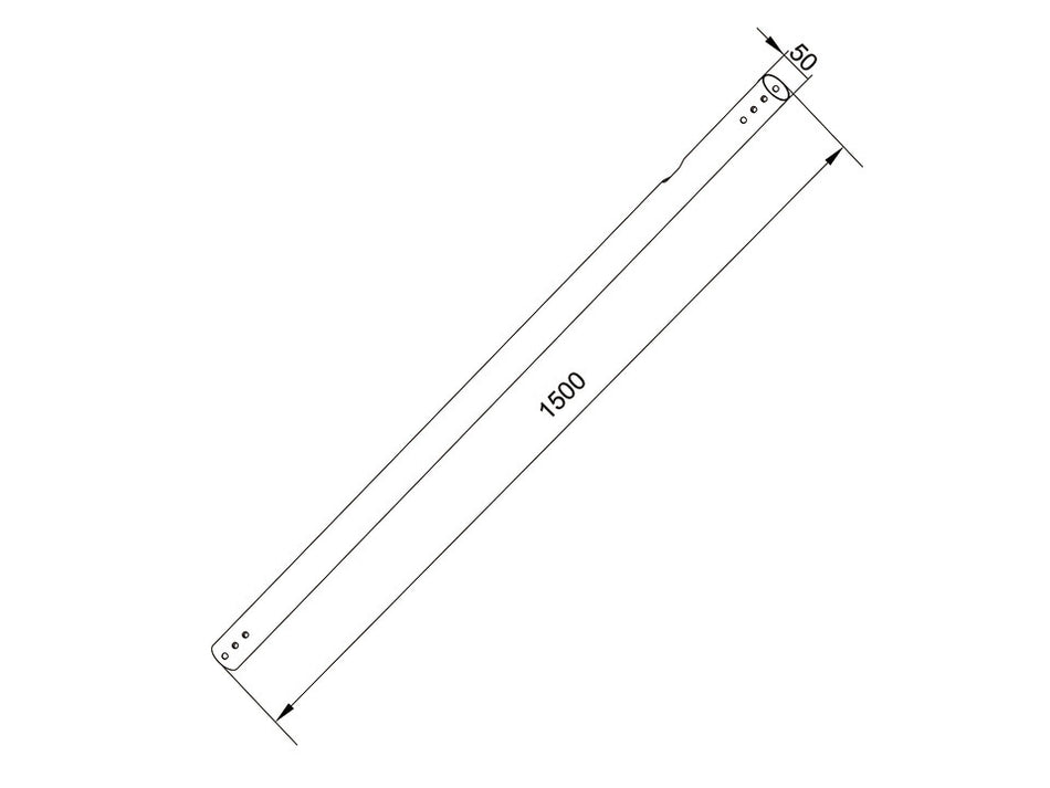 Multibrackets M Pro Series - Extension Pipe 1,5m Black