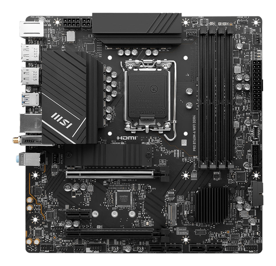 MSI PRO B760M-A WIFI DDR4 motherboard Intel B760 LGA 1700 micro ATX