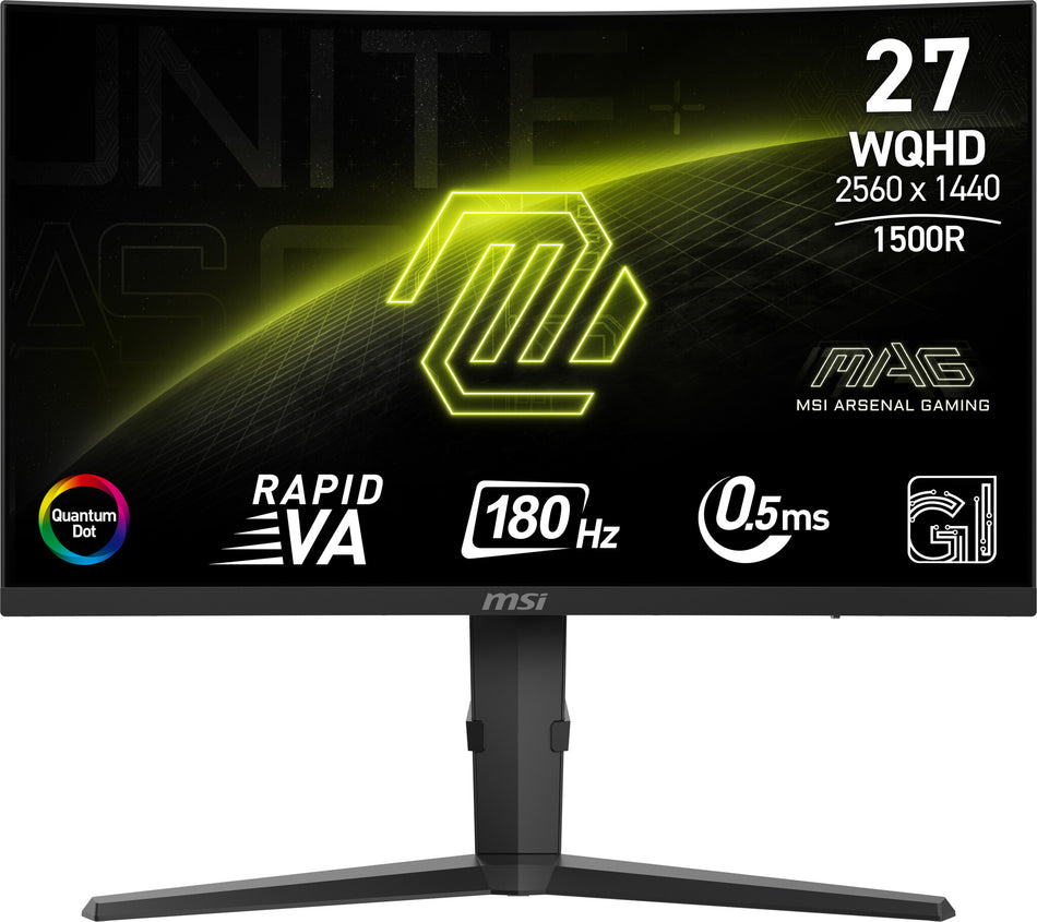 MSI MAG 275CQRF QD E2 computer monitor 68.6 cm (27") 2560 x 1440 pixels Wide Quad HD Black