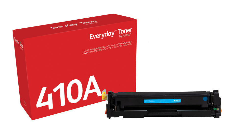 Everyday ™ Cyan Toner by Xerox compatible with HP 410A (CF411A), Standard capacity