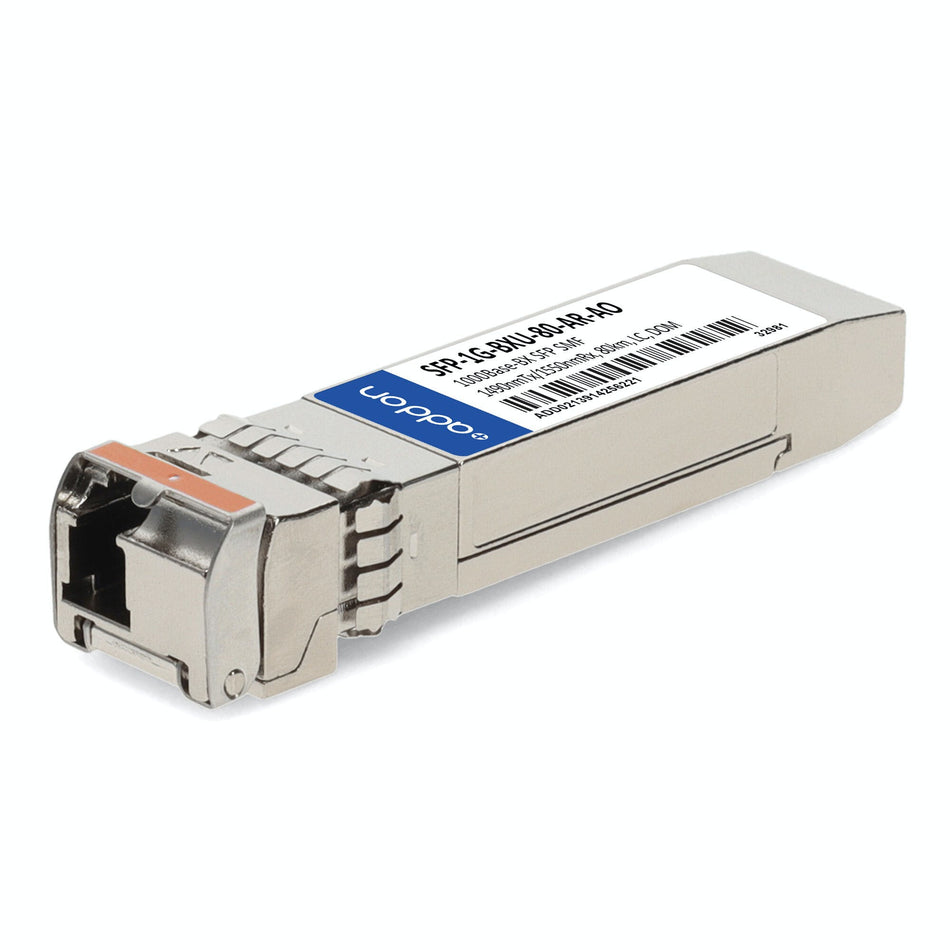 AddOn Networks SFP-1G-BXU-80-AR-AO network transceiver module Fiber optic 1000 Mbit/s