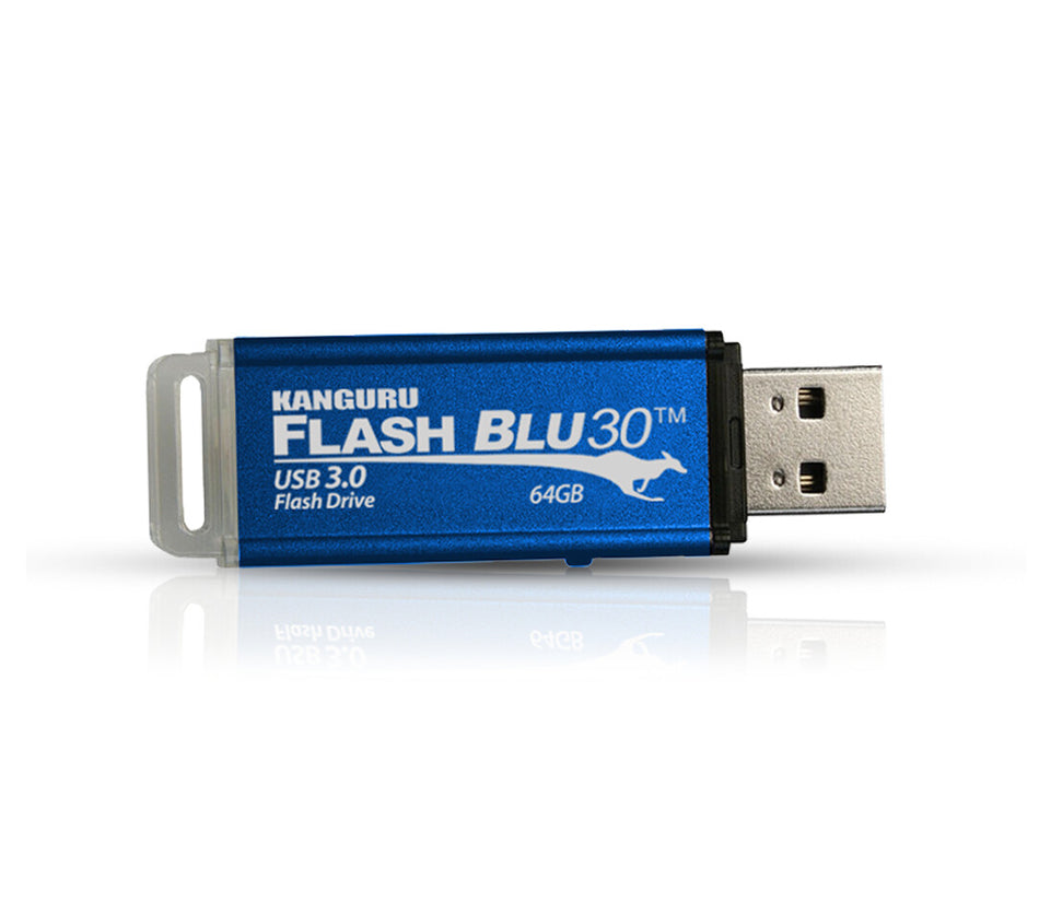 iStorage Kanguru FlashBlu30 with Physical Write Protect Switch SuperSpeed USB3.0 Flash Drive