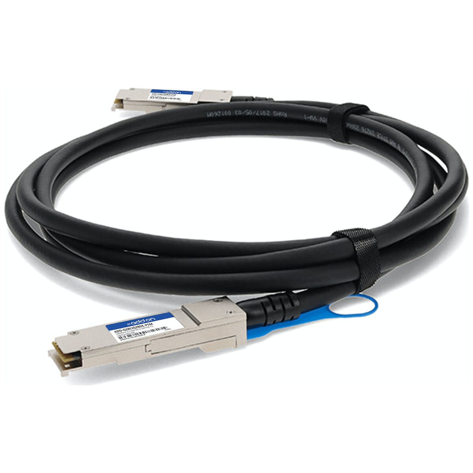 AddOn Networks ADD-Q28CIQ28DE-P1M InfiniBand/fibre optic cable 1 m QSFP28 Black