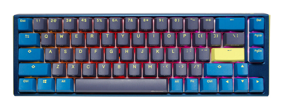 Ducky One3 Daybreak SF keyboard Gaming USB UK English Blue, Yellow, Grey