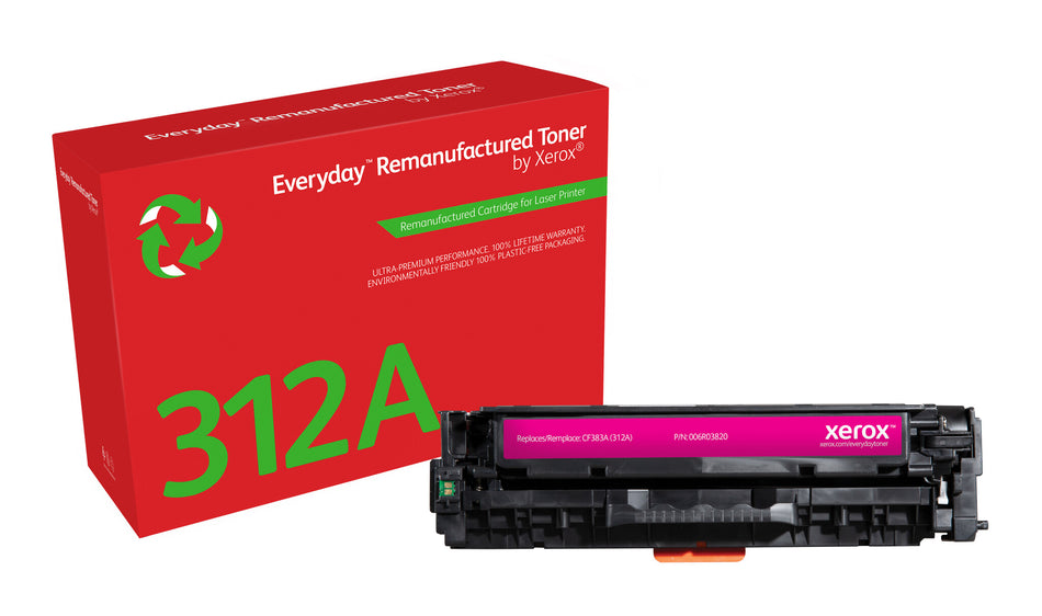 Everyday ™ Magenta Remanufactured Toner by Xerox compatible with HP 312A (CF383A), Standard capacity