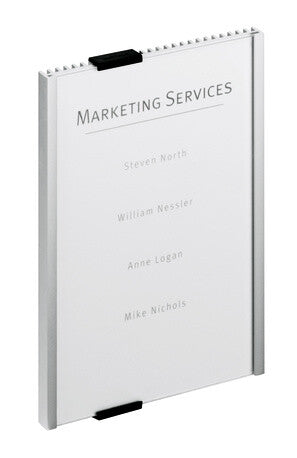 Durable Info Sign Acrylic, Aluminium Silver