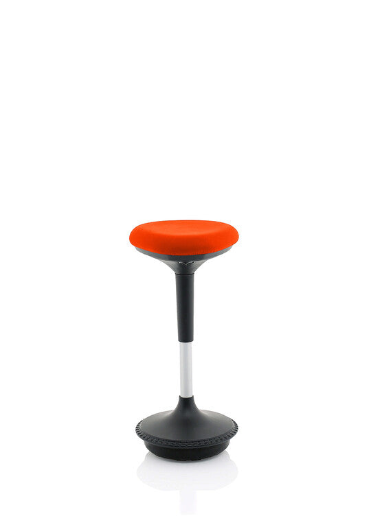 Dynamic BR000213 saddle chair Padded seat Orange Fabric Black 1 pc(s)