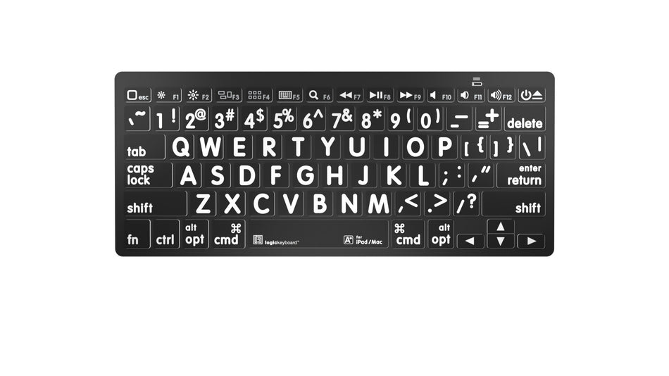 Logickeyboard LKB-LPWB-BTON-UK keyboard Office Bluetooth QWERTY English Black, White