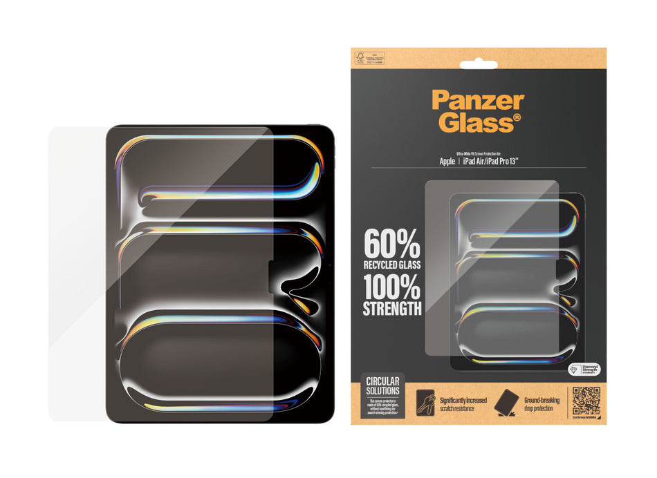 PanzerGlass ® Screen Protector iPad Air 13'' (2024) | iPad Pro 13'' (2024) | Ultra-Wide Fit