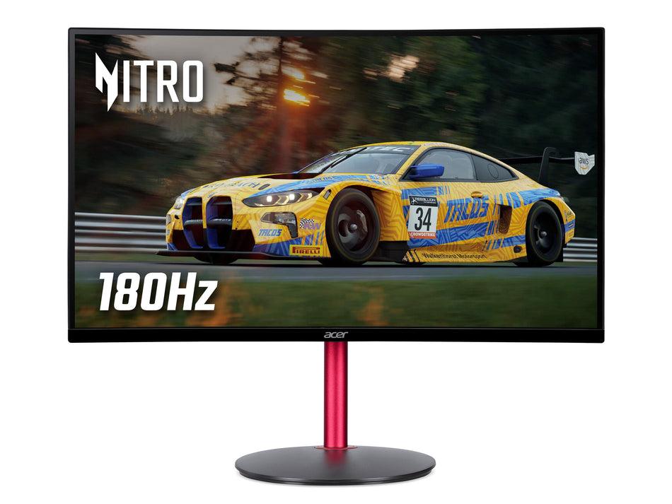 Acer Nitro KG2 Nitro XZ272S3 curved gaming monitor - 27", 1500R, Full HD, 180Hz, 1ms, FreeSync Premium, DisplayHDR 400, HDMI & DP