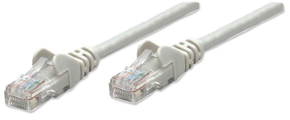 Intellinet Network Patch Cable, Cat5e, 5m, Grey, CCA, U/UTP, PVC, RJ45, Gold Plated Contacts, Snagless, Booted, Lifetime Warranty, Polybag